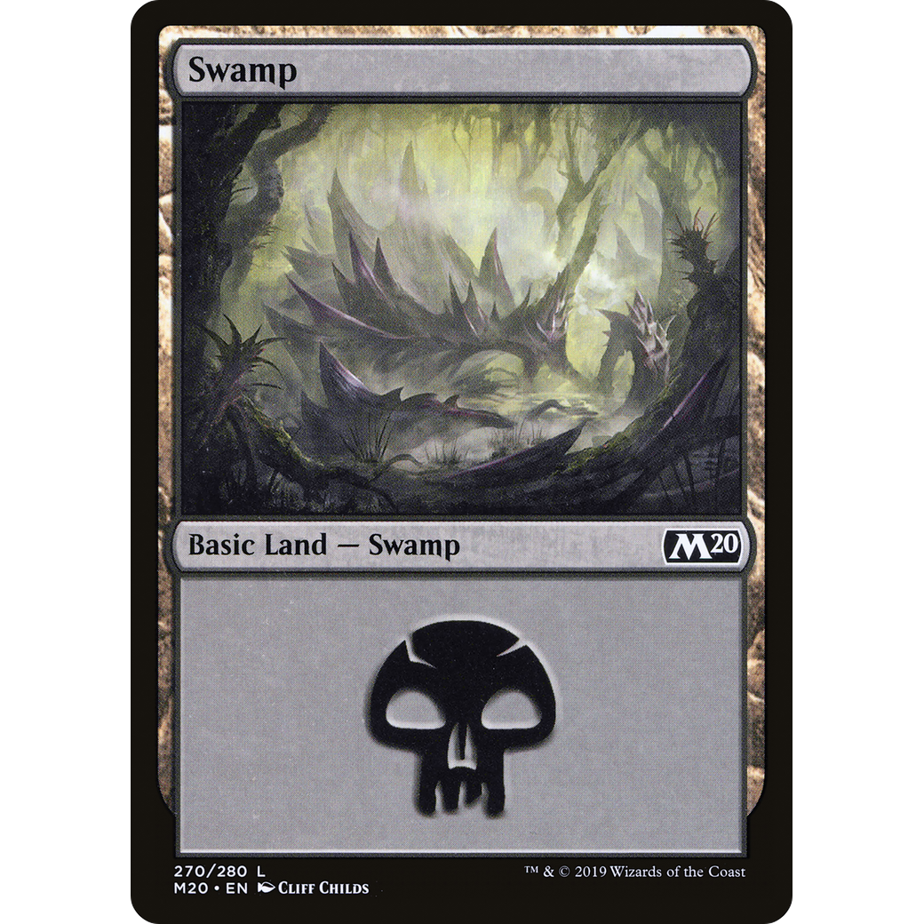 Swamp (270) (M20-270) - Core Set 2020 Foil