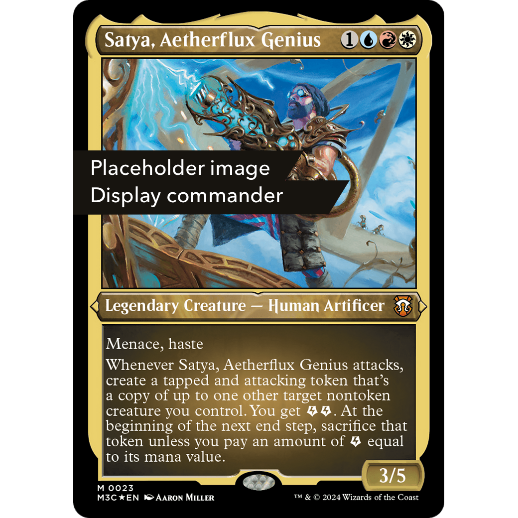 Satya, Aetherflux Genius (M3C-150) - Modern Horizons 3 Commander Etched Foil