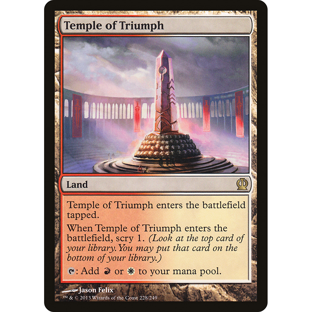 Temple of Triumph (THS-228) - Theros Foil