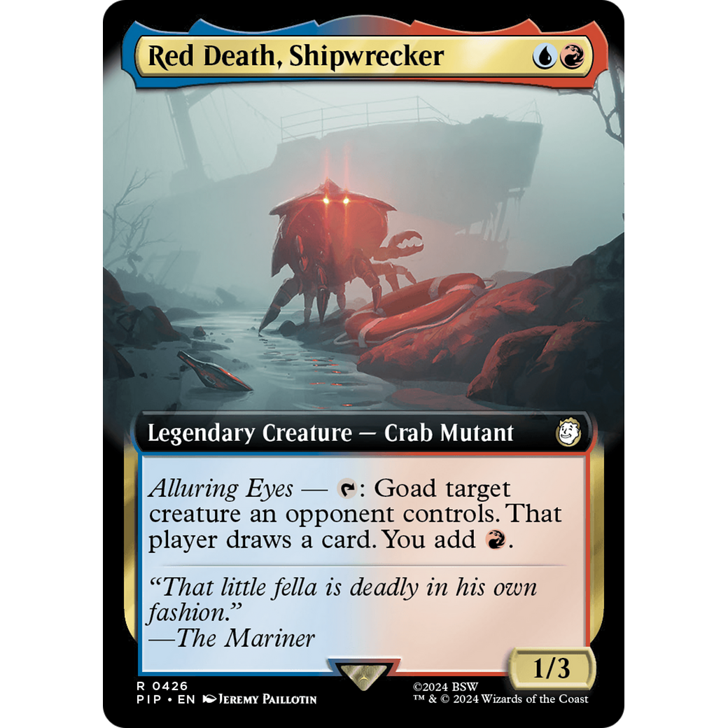 Red Death, Shipwrecker (PIP-426) - Fallout: (Extended Art) Foil
