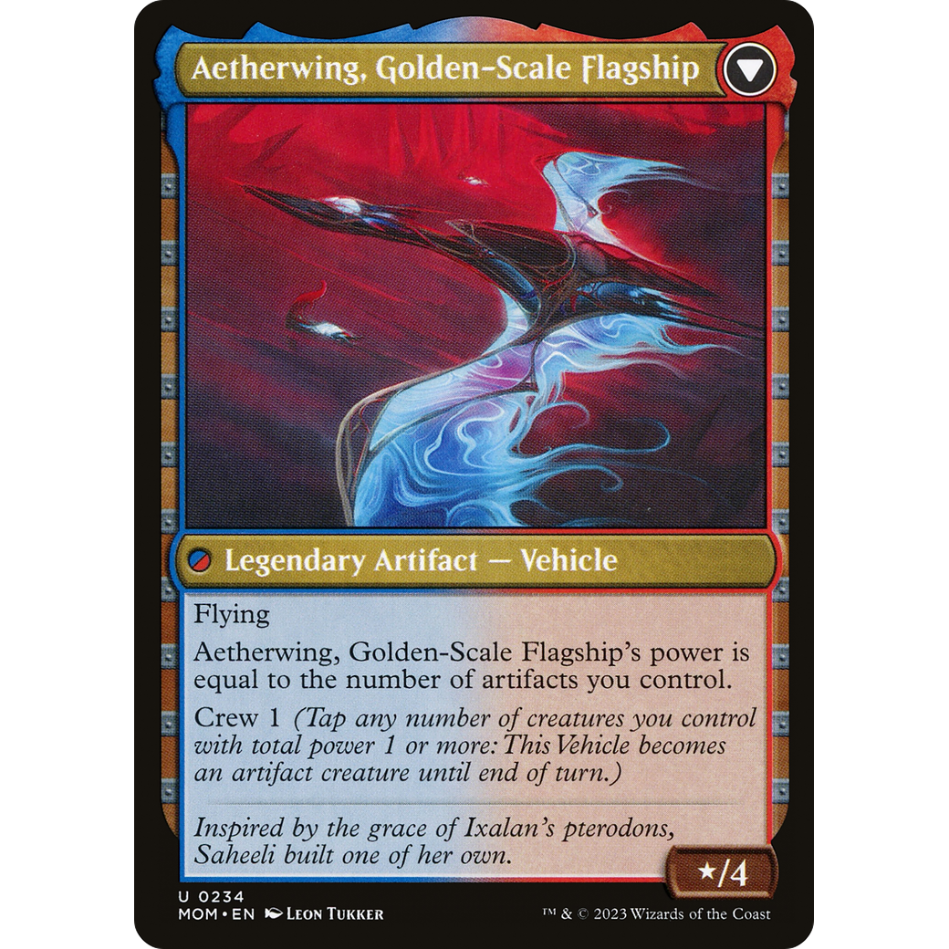 Invasion of Kaladesh // Aetherwing, Golden-Scale Flagship (MOM-234) - March of the Machine Foil