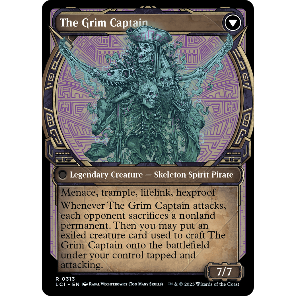 Throne of the Grim Captain // The Grim Captain (LCI-313) - The Lost Caverns of Ixalan: (Showcase)