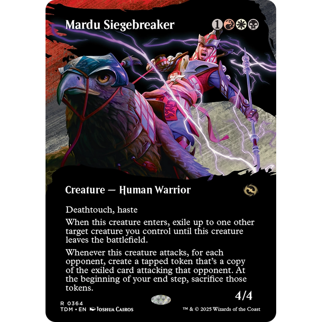 Mardu Siegebreaker (TDM-364) - Tarkir: Dragonstorm: (Showcase) (Borderless) Foil