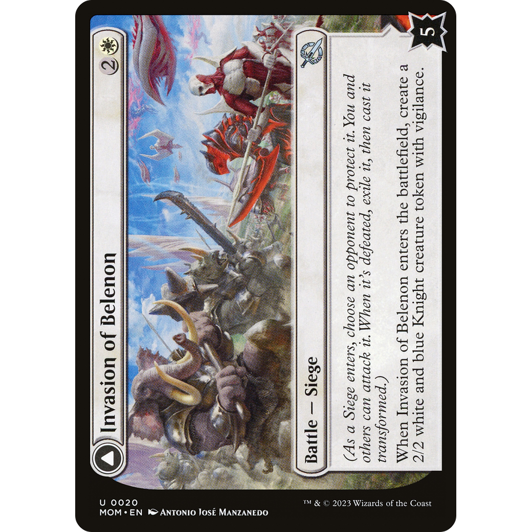 Invasion of Belenon // Belenon War Anthem (MOM-020) - March of the Machine Foil