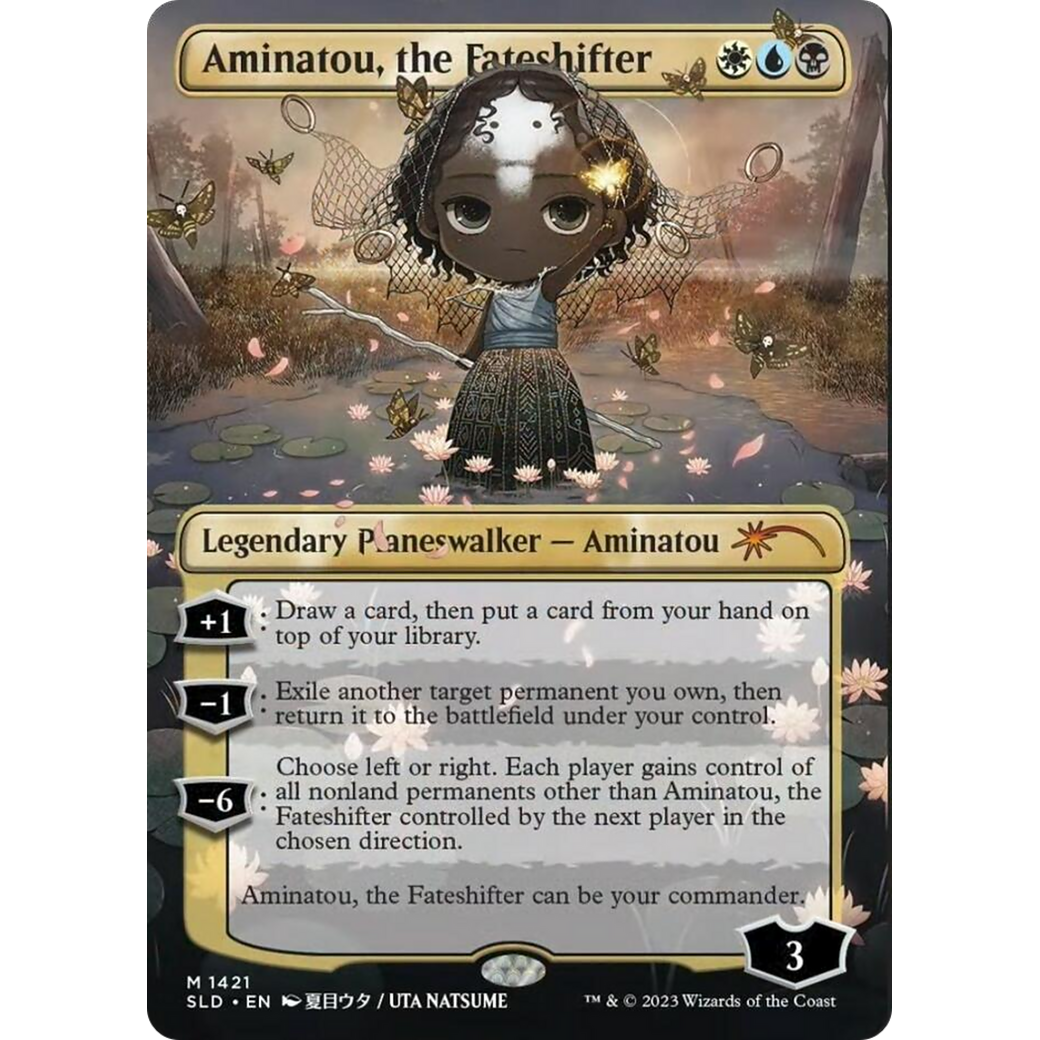Aminatou, the Fateshifter (SLD-1421) - Secret Lair Drop (Borderless)