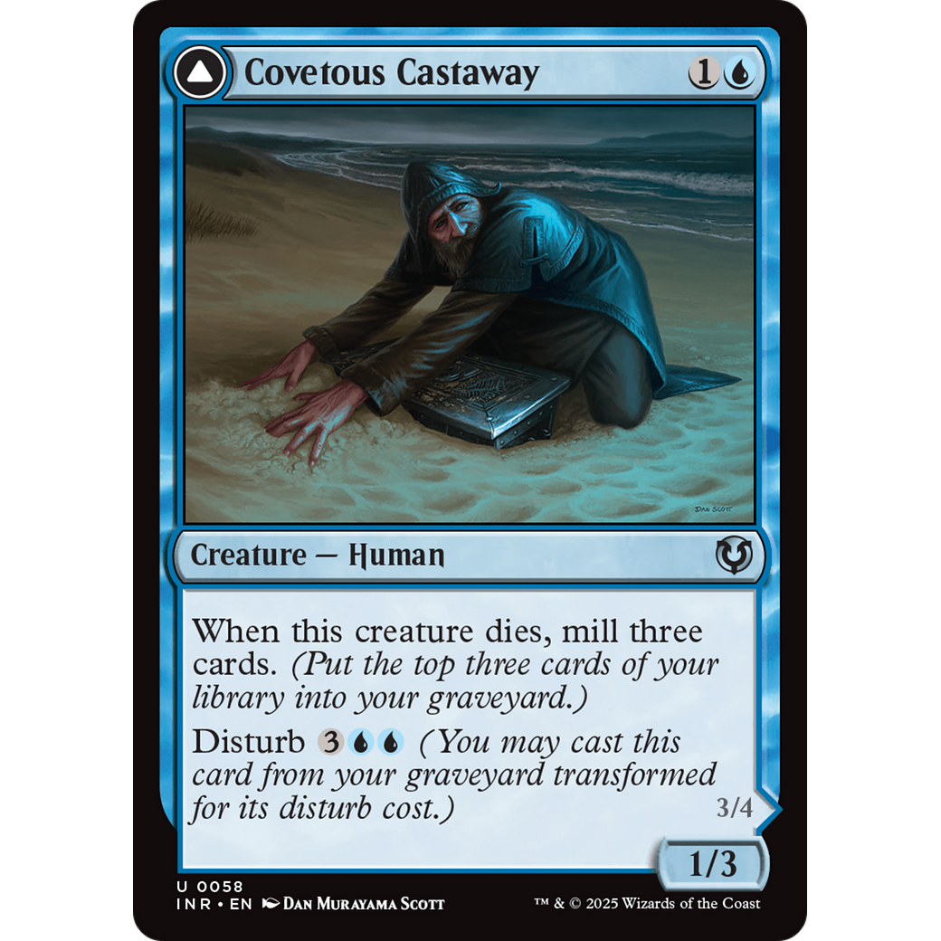 Covetous Castaway // Ghostly Castigator (INR-058) - Innistrad Remastered