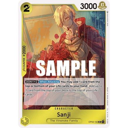 Sanji (OP03-102) - Pillars of Strength Foil