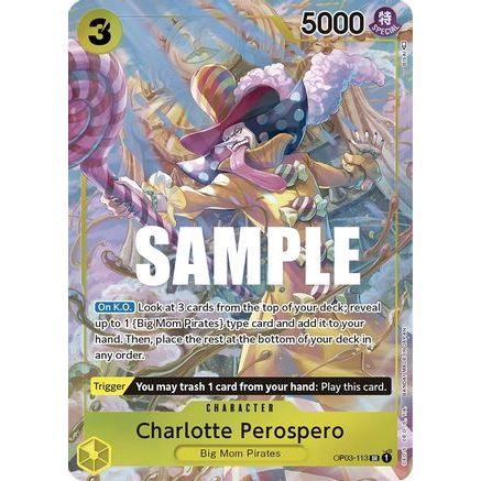 Charlotte Perospero (Alternate Art) (OP03-113) - Pillars of Strength Foil
