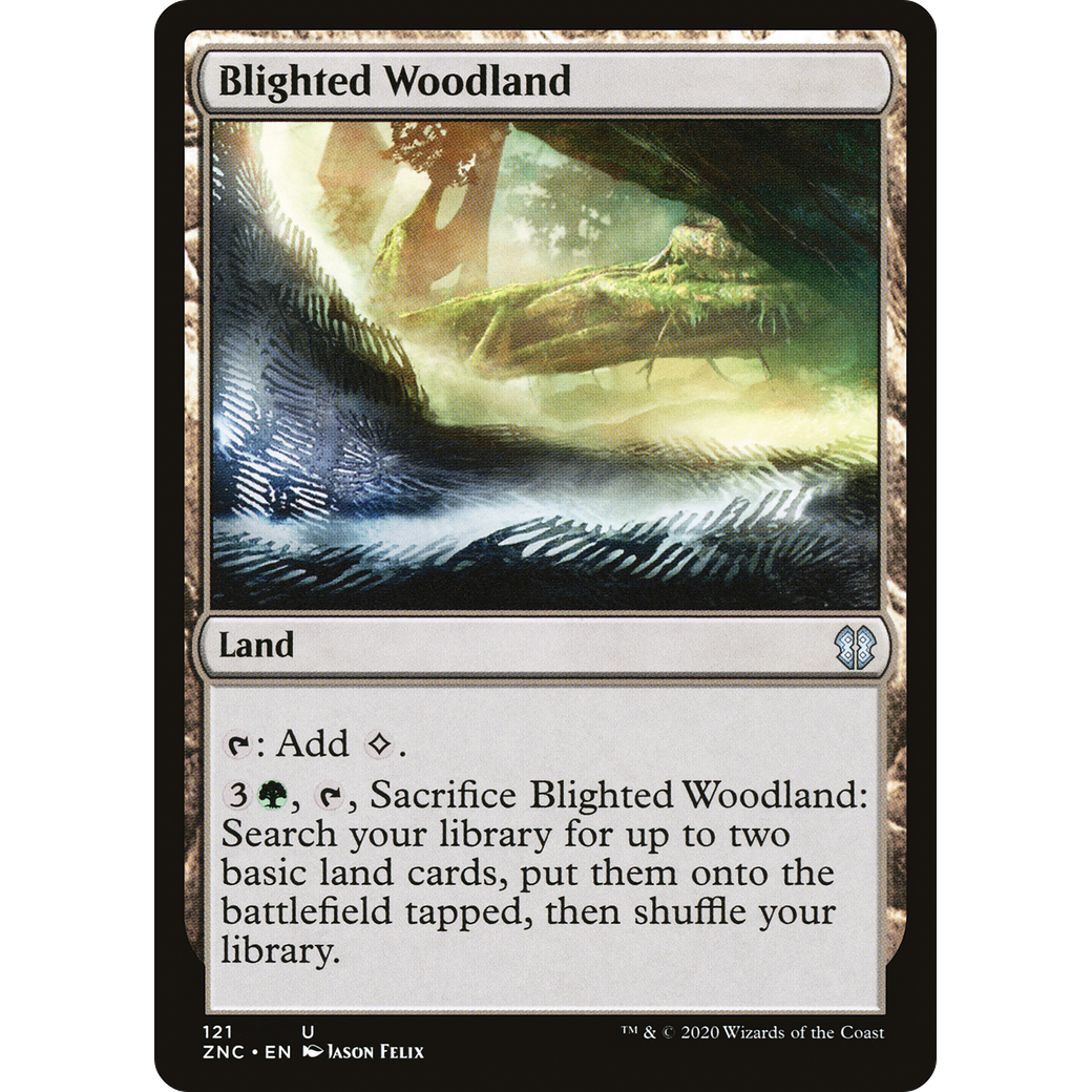 Blighted Woodland (ZNC-121) - Zendikar Rising Commander