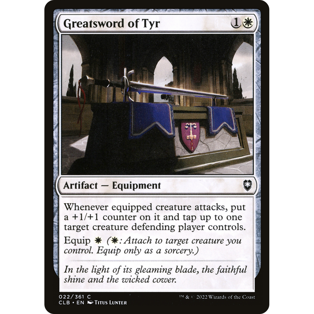 Greatsword of Tyr (CLB-022) - Commander Legends: Battle for Baldur's Gate Foil