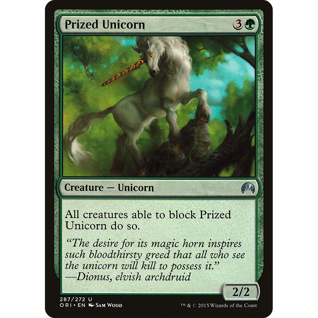 Prized Unicorn (ORI-287) - Magic Origins Foil