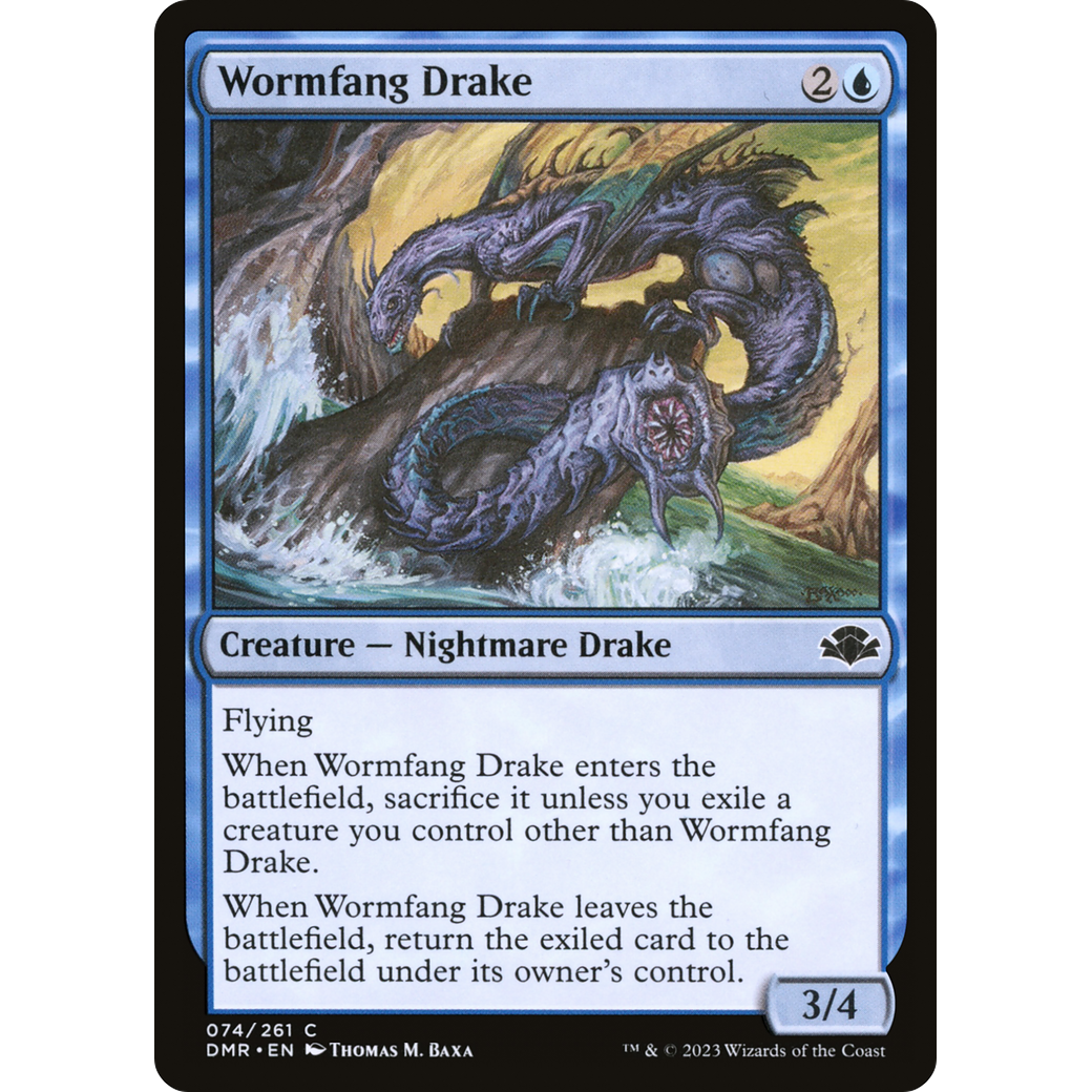 Wormfang Drake (DMR-074) - Dominaria Remastered