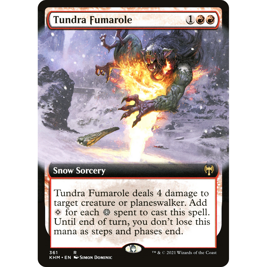 Tundra Fumarole (Extended Art) (KHM-361) - Kaldheim: (Extended Art, snow)