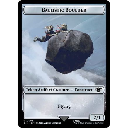 Ballistic Boulder // Food (0010) Double-Sided Token (LTR-8 // 10) - The Lord of the Rings: Tales of Middle-earth Foil