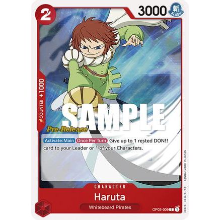 Haruta (OP03-009) - Pillars of Strength Pre-Release Cards