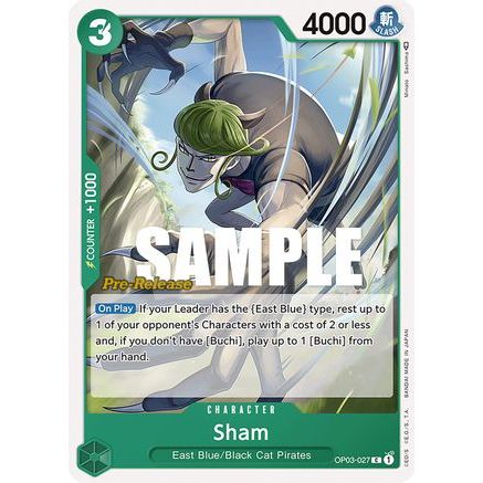Sham (OP03-027) - Pillars of Strength Pre-Release Cards