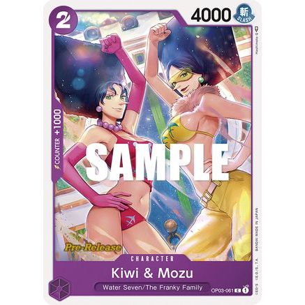 Kiwi & Mozu (OP03-061) - Pillars of Strength Pre-Release Cards