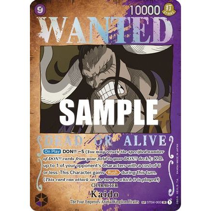 Kaido (Wanted Poster) (ST04-003) - Pillars of Strength Foil