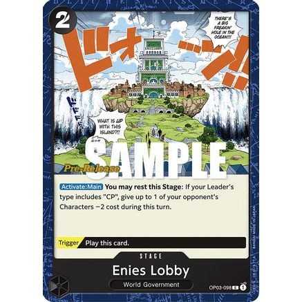 Enies Lobby (OP03-098) - Pillars of Strength Pre-Release Cards