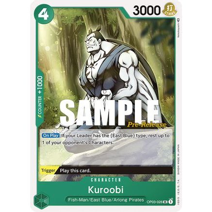Kuroobi (OP03-026) - Pillars of Strength Pre-Release Cards