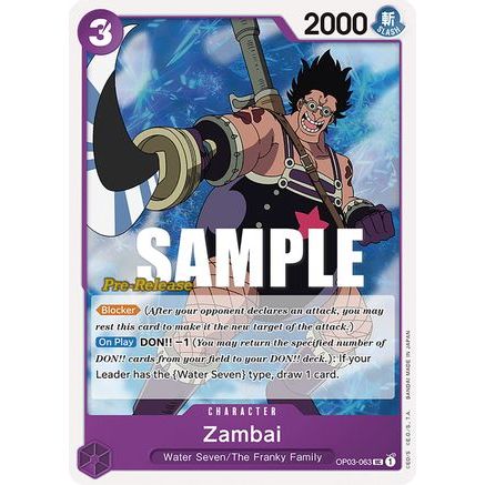 Zambai (OP03-063) - Pillars of Strength Pre-Release Cards