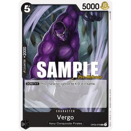 Vergo (OP03-079) - Pillars of Strength Pre-Release Cards
