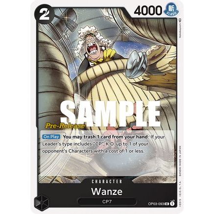 Wanze (OP03-093) - Pillars of Strength Pre-Release Cards