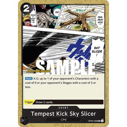Tempest Kick Sky Slicer (OP03-096) - Pillars of Strength Pre-Release Cards
