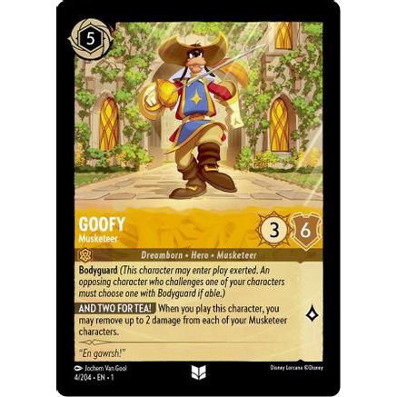 Goofy - Musketeer (4/204) - The First Chapter Cold Foil