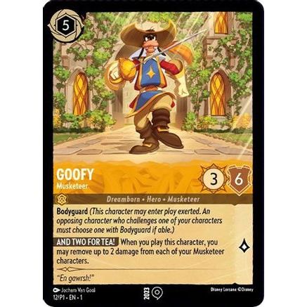 Goofy - Musketeer (12) - Disney Lorcana Promo Cards