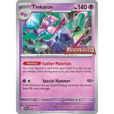 Tinkaton - 020 (Prerelease) 20 - SV Scarlet & Violet Promo Cards Holofoil