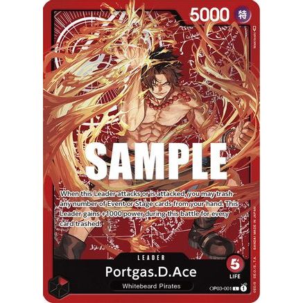 Portgas.D.Ace (Alternate Art) (Map) (OP03-001) - Pillars of Strength