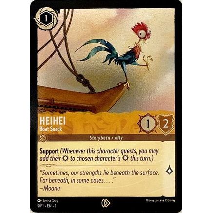 Heihei - Boat Snack (9) - Disney Lorcana Promo Cards Cold Foil