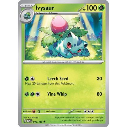 Ivysaur - 002/165 2 - SV Scarlet & Violet 151 Reverse Holofoil