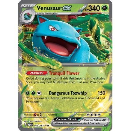Venusaur ex - 003/165 3 - SV Scarlet & Violet 151 Holofoil