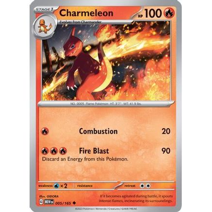 Charmeleon - 005/165 5 - SV Scarlet & Violet 151