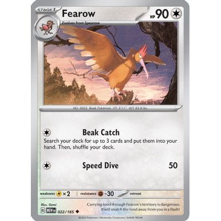 Fearow 22 - SV Scarlet & Violet 151 Reverse Holofoil