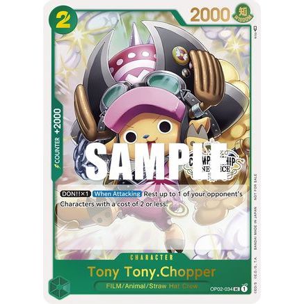 Tony Tony.Chopper (Store Championship Participation Pack) (OP02-034) - One Piece Promotion Cards Foil