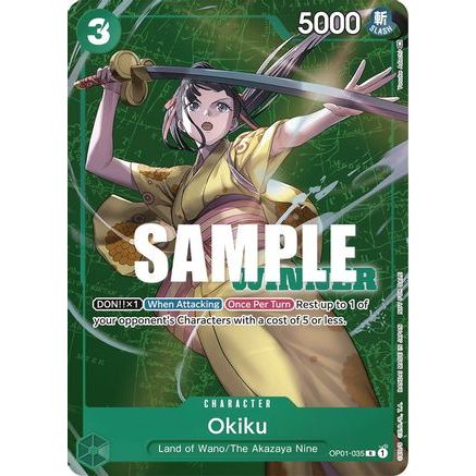 Okiku (Winner Pack Vol. 4) (OP01-035) - One Piece Promotion Cards Foil