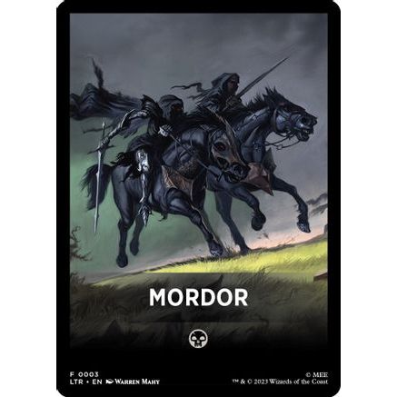Mordor Theme Card (LTR-003) - The Lord of the Rings: Tales of Middle-earth