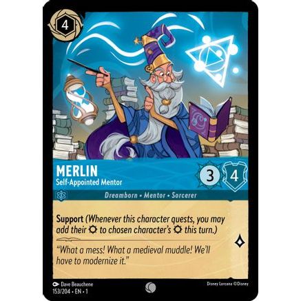 Merlin - Self-Appointed Mentor (153/204) - The First Chapter Cold Foil