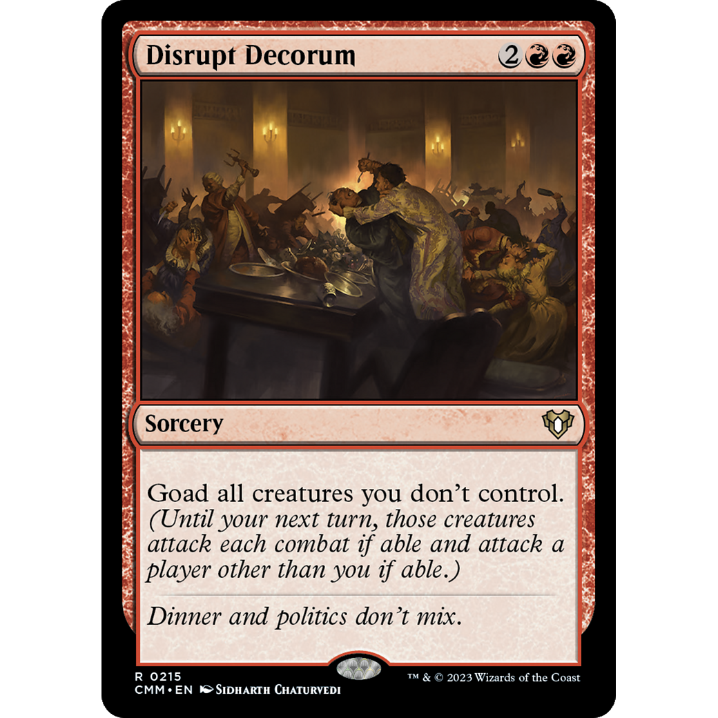 Disrupt Decorum (CMM-215) - Commander Masters