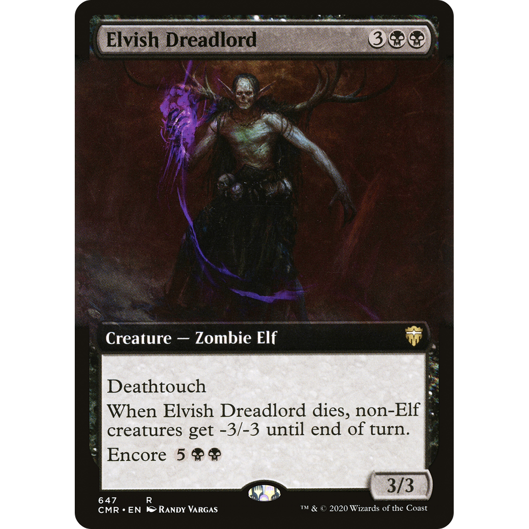Elvish Dreadlord (Extended Art) (CMR-647) - Commander Legends: (Extended Art)