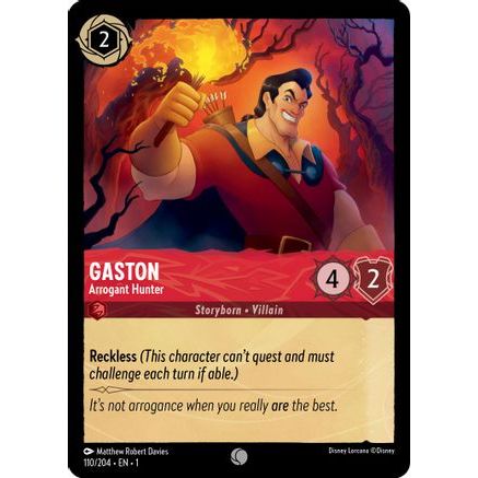 Gaston - Arrogant Hunter (110/204) - The First Chapter Cold Foil