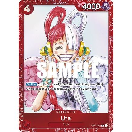 Uta (Premium Card Collection -ONE PIECE FILM RED Edition-) (OP01-005) - One Piece Promotion Cards Foil
