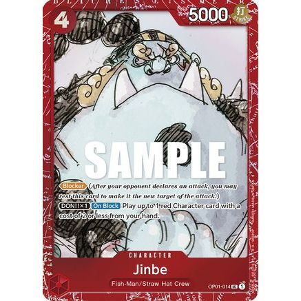 Jinbe (Premium Card Collection -ONE PIECE FILM RED Edition-) (OP01-014) - One Piece Promotion Cards Foil