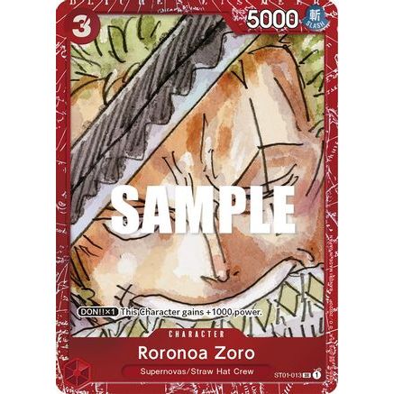 Roronoa Zoro (Premium Card Collection -ONE PIECE FILM RED Edition-) (ST01-013) - One Piece Promotion Cards Foil