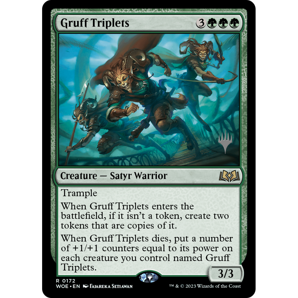 Gruff Triplets (PPWOE-172P) - Wilds of Eldraine Promos