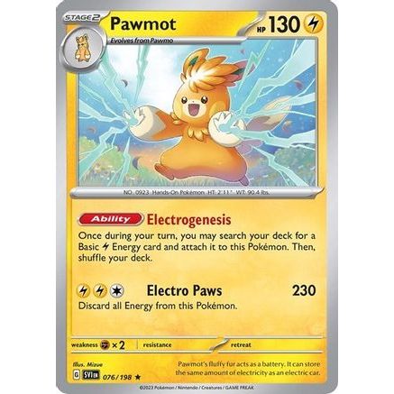 Pawmot - 076/198 (Line Holo) 76 - Miscellaneous Cards & Products Holofoil