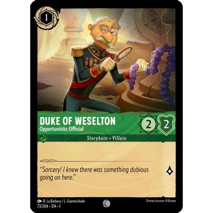 Duke of Weselton - Opportunistic Official (73/204) - The First Chapter Cold Foil